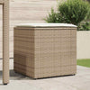 Putekasse med lagring Beige 50 x 50 x 50 cm polyrotting