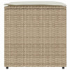 Putekasse med lagring Beige 50 x 50 x 50 cm polyrotting