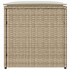 Putekasse med lagring Beige 50 x 50 x 50 cm polyrotting