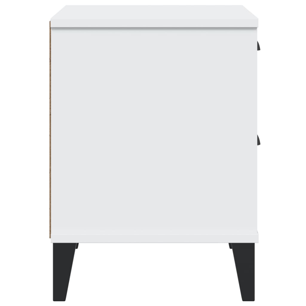 Nattbord VIKEN hvit konstruert tre