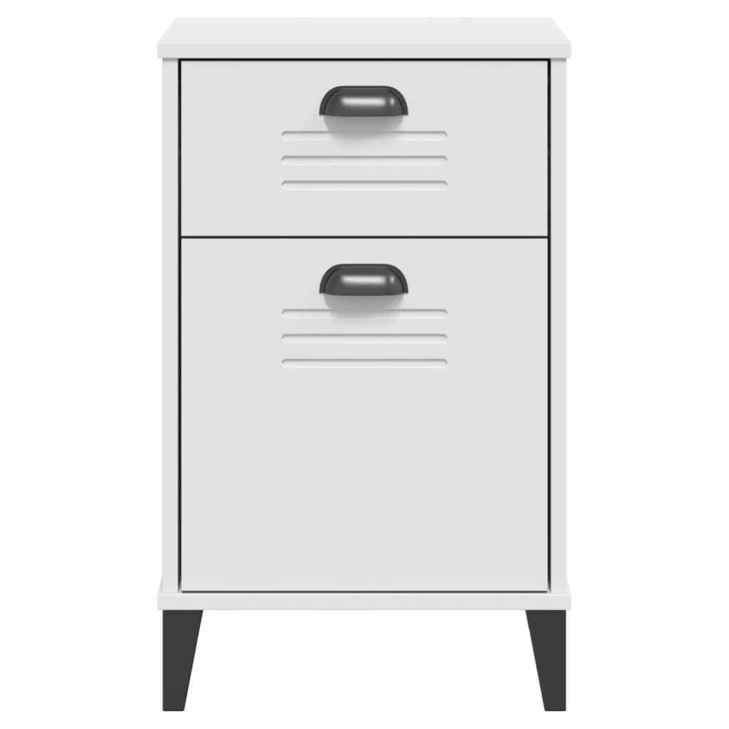 Nattbord VIKEN hvit konstruert tre