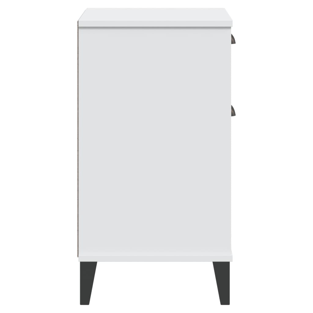 Nattbord VIKEN hvit konstruert tre