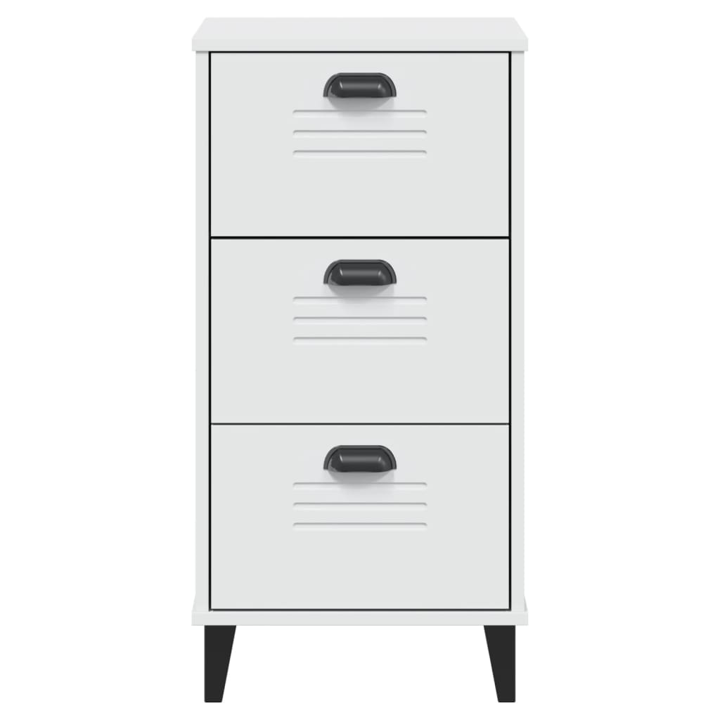 Nattbord VIKEN hvit konstruert tre