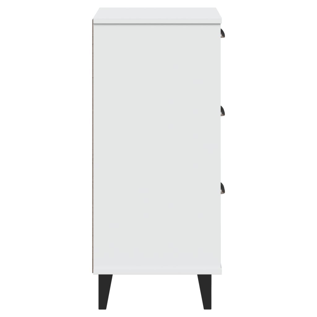 Nattbord VIKEN hvit konstruert tre