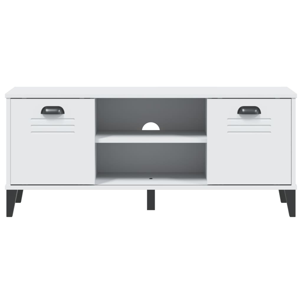 Skobenk VIKEN hvit 106x35x45 cm konstruert tre