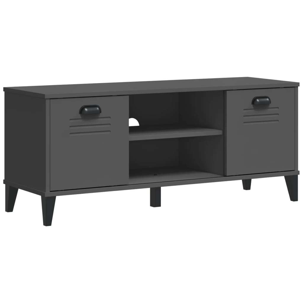Skobenk VIKEN antrasitt grå 106x35x45 cm konstruert tre