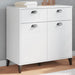 Skjenk VIKEN hvit 80x40x80 cm konstruert tre