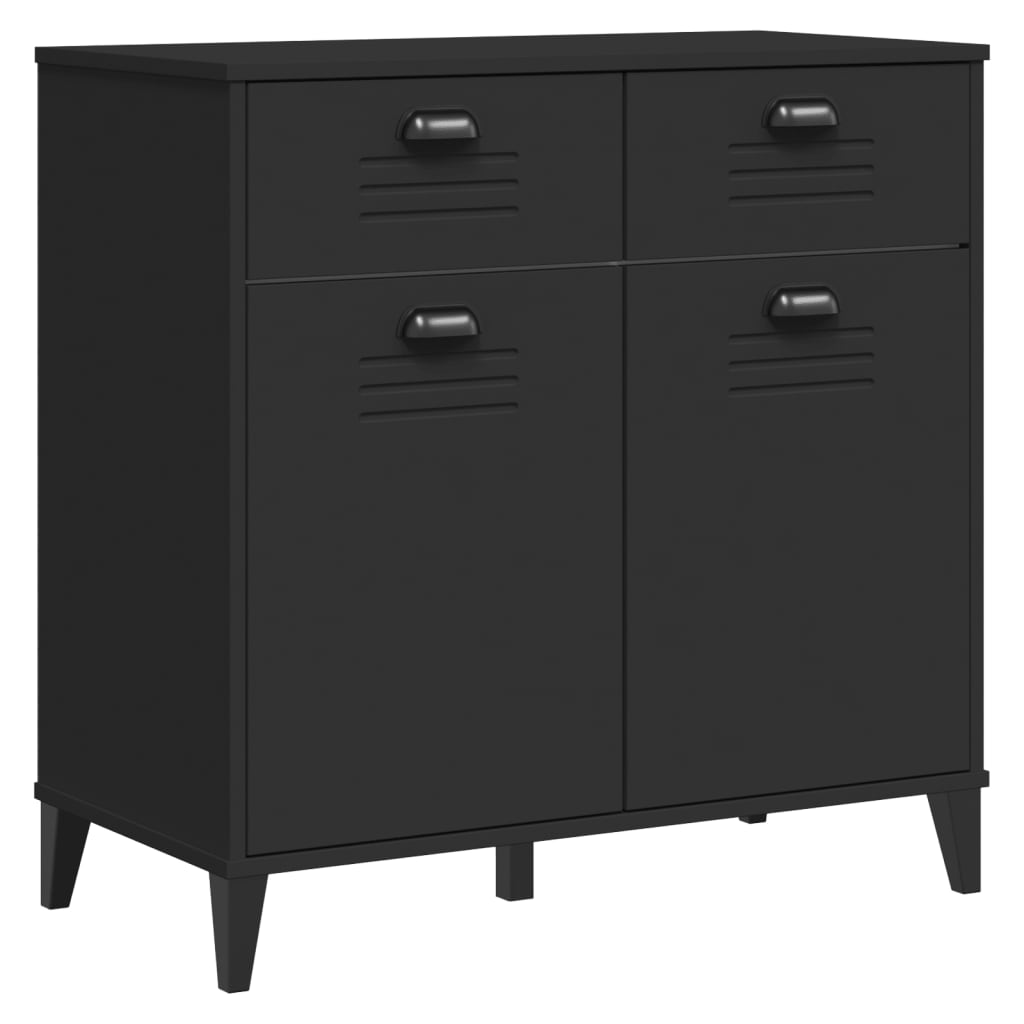 Skjenk VIKEN svart 80x40x80 cm konstruert tre
