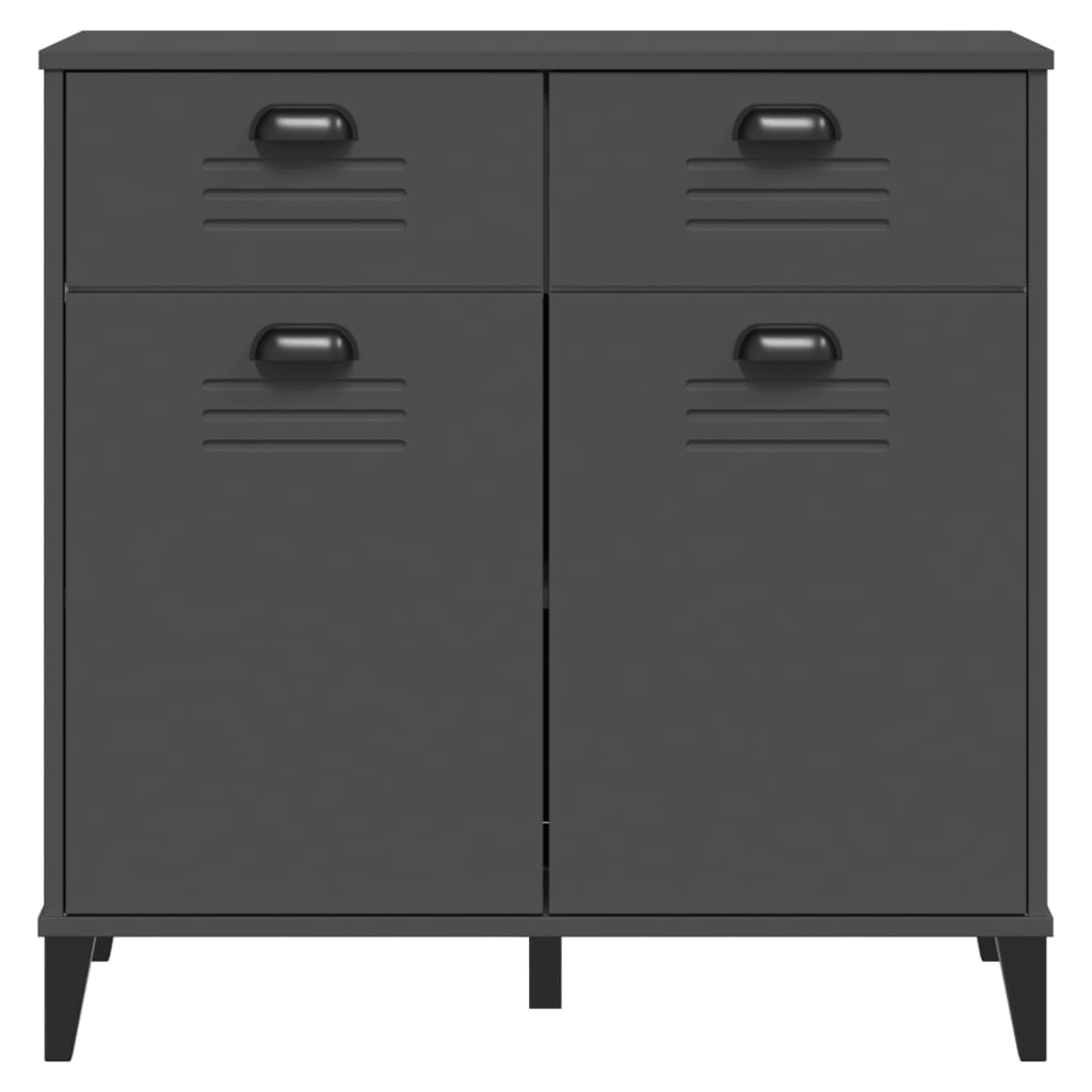 Skjenk VIKEN antrasitt grå 80x40x80 cm konstruert tre
