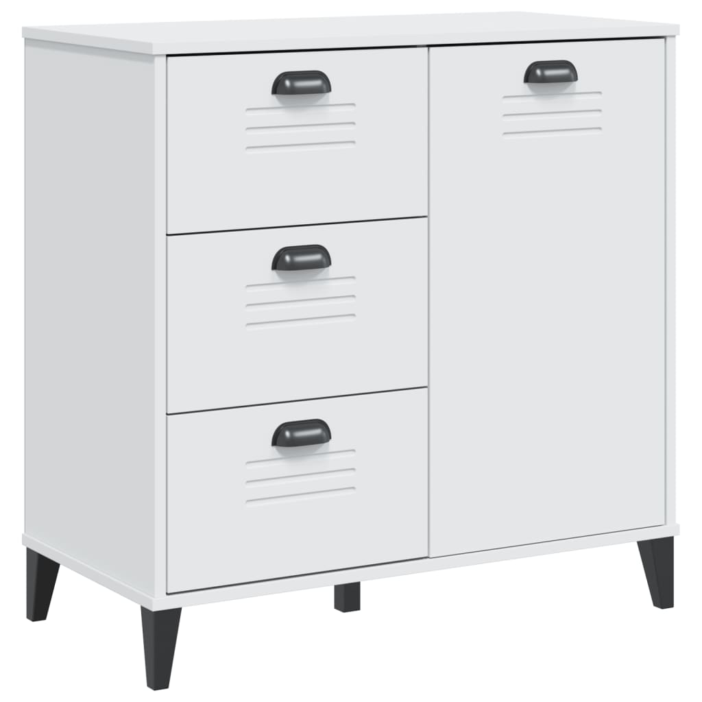 Skjenk VIKEN hvit 80x40x80 cm konstruert tre