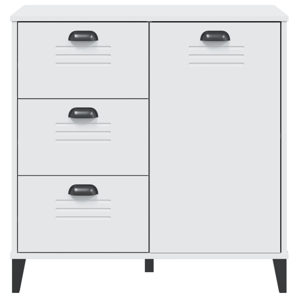 Skjenk VIKEN hvit 80x40x80 cm konstruert tre