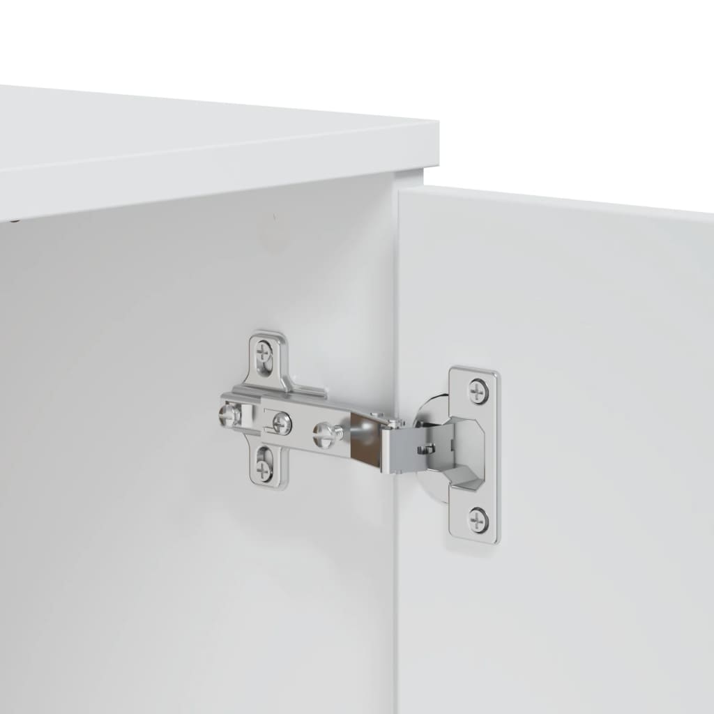 Skjenk VIKEN hvit 80x40x80 cm konstruert tre