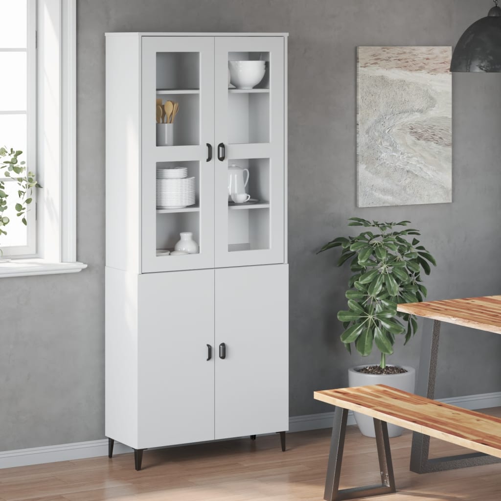 Topp for highboard VIKEN hvit konstruert tre