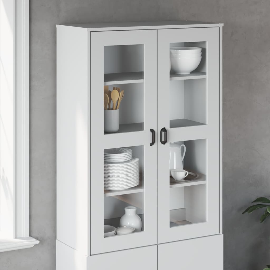 Topp for highboard VIKEN hvit konstruert tre