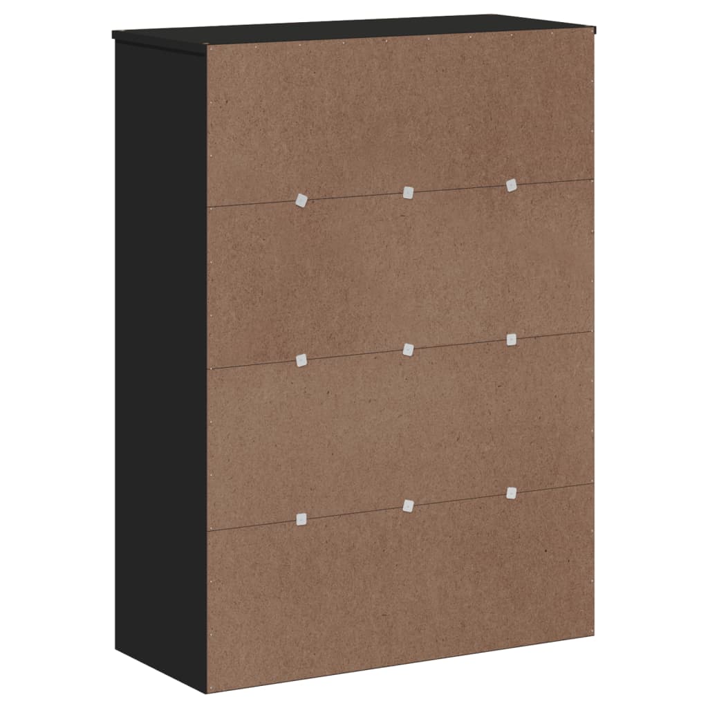 Topp for highboard VIKEN svart heltre furu