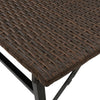 Hagespisegruppe 5 deler sammenleggbar brun polyrotting