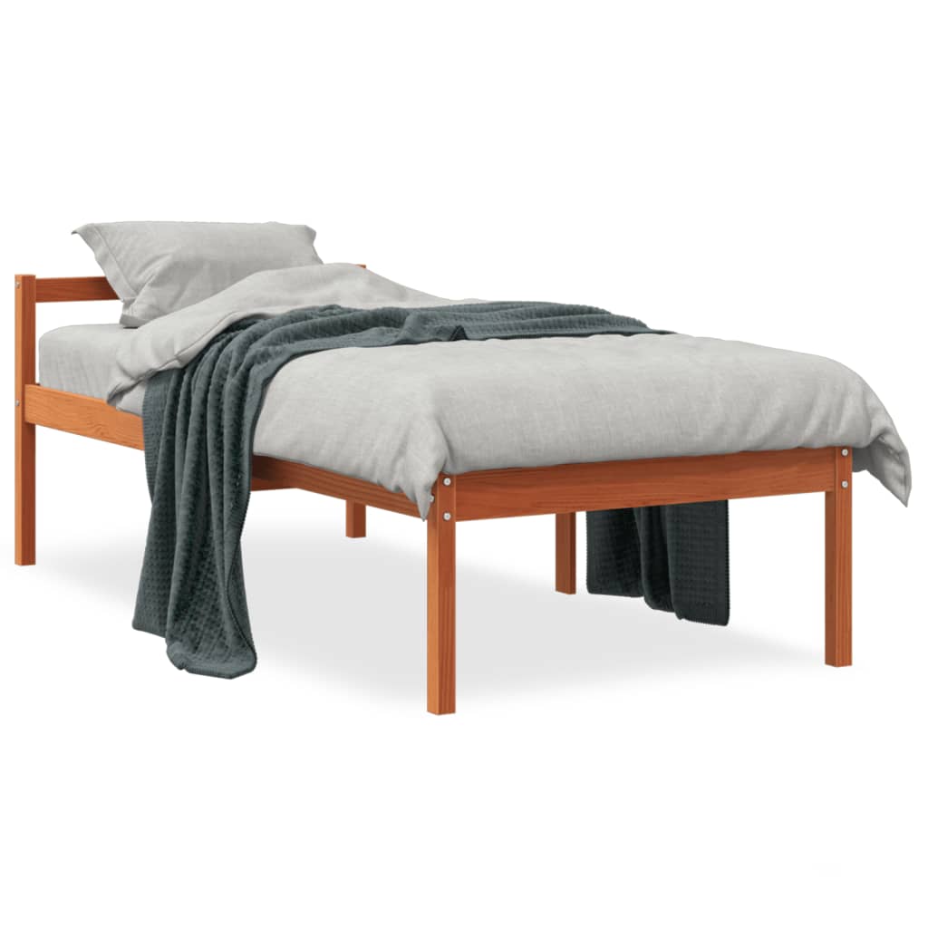 Seniorseng voksbrun 90x190 cm heltre furu