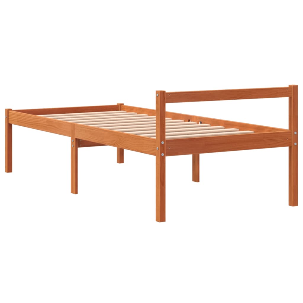 Seniorseng voksbrun 90x190 cm heltre furu