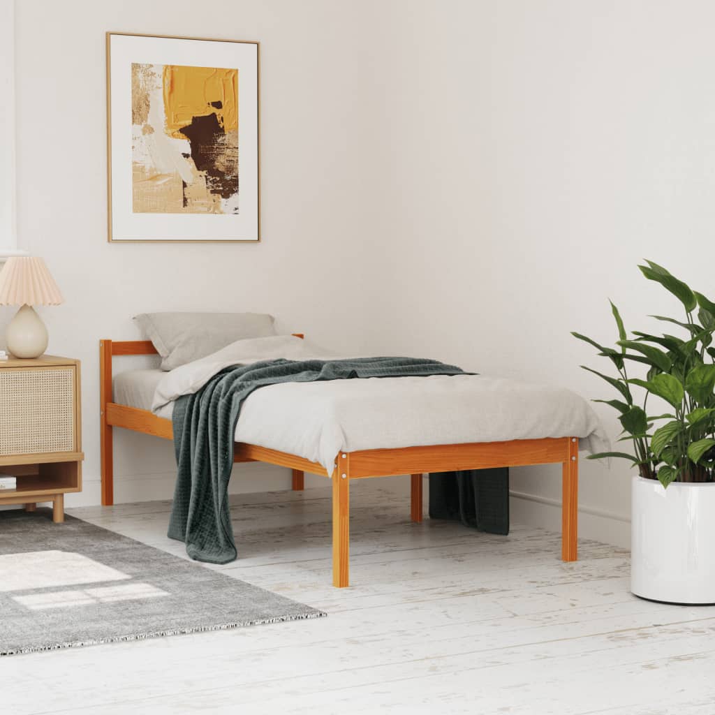 Seniorseng voksbrun 90x190 cm heltre furu