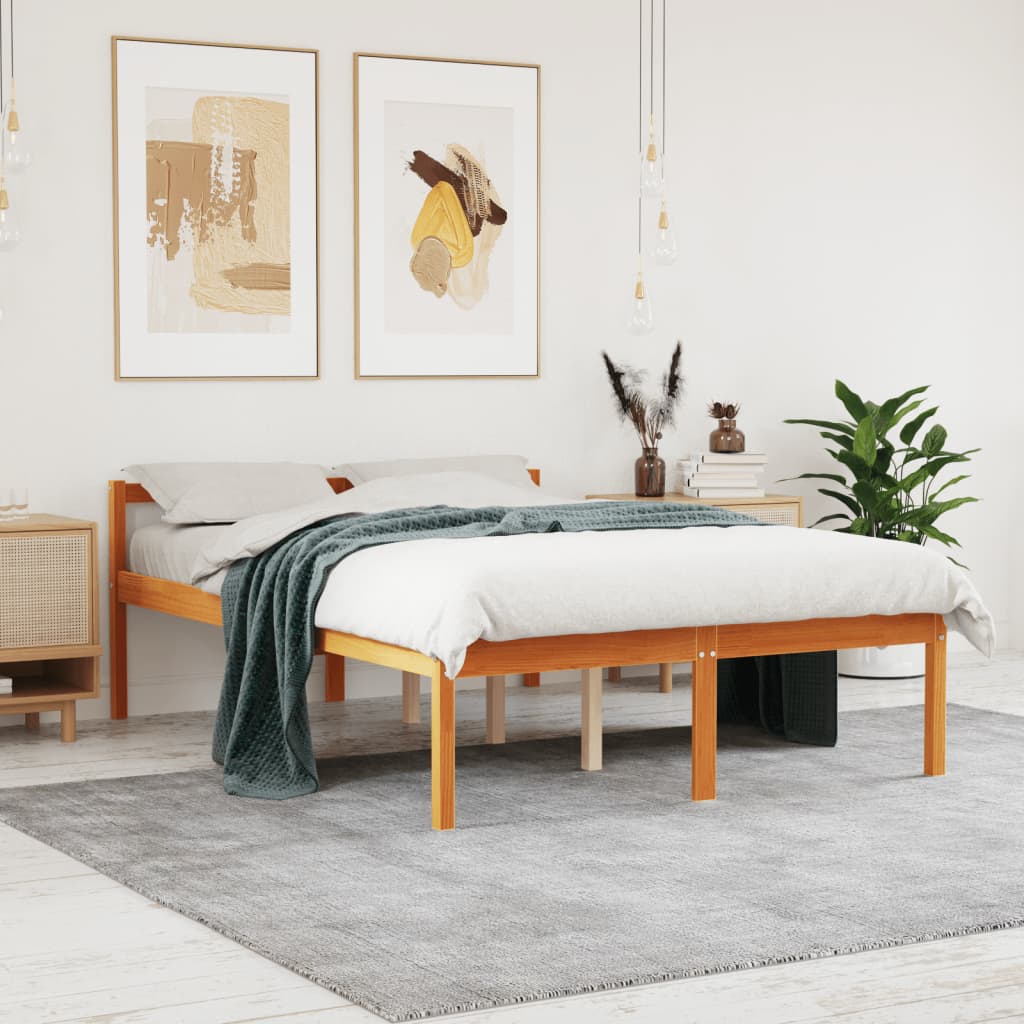 Seniorseng voksbrun 120x190 cm heltre furu