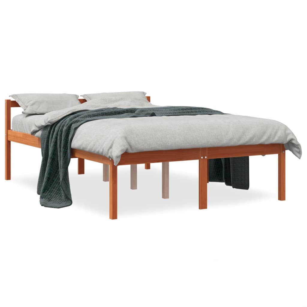 Seniorseng voksbrun 120x200 cm heltre furu