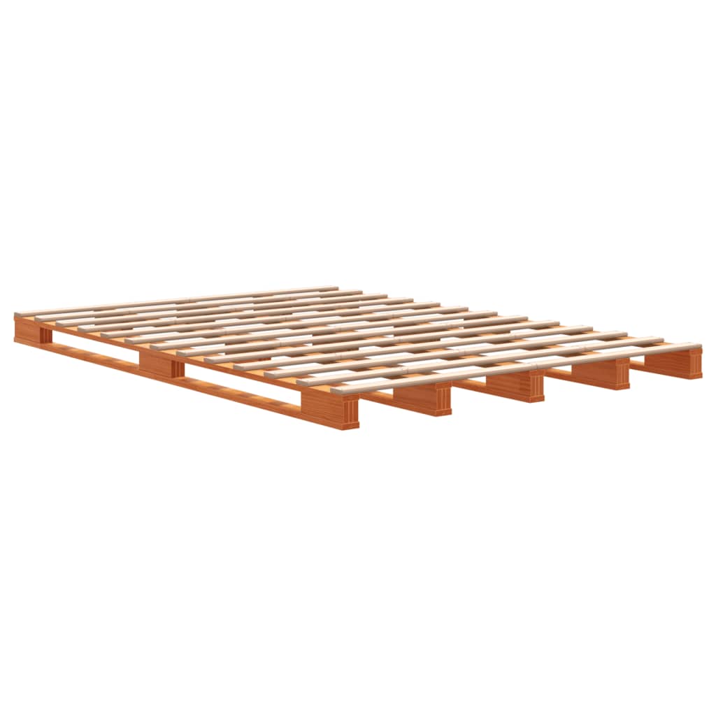 Palleseng voksbrun 140x200 cm heltre furu