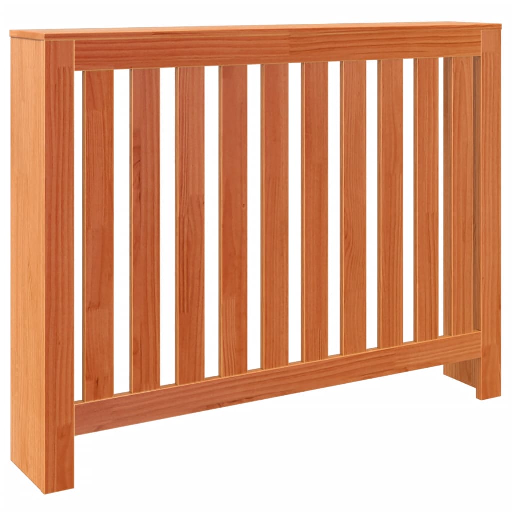 Radiatordeksel voksbrun 108,5x19x84 cm heltre furu