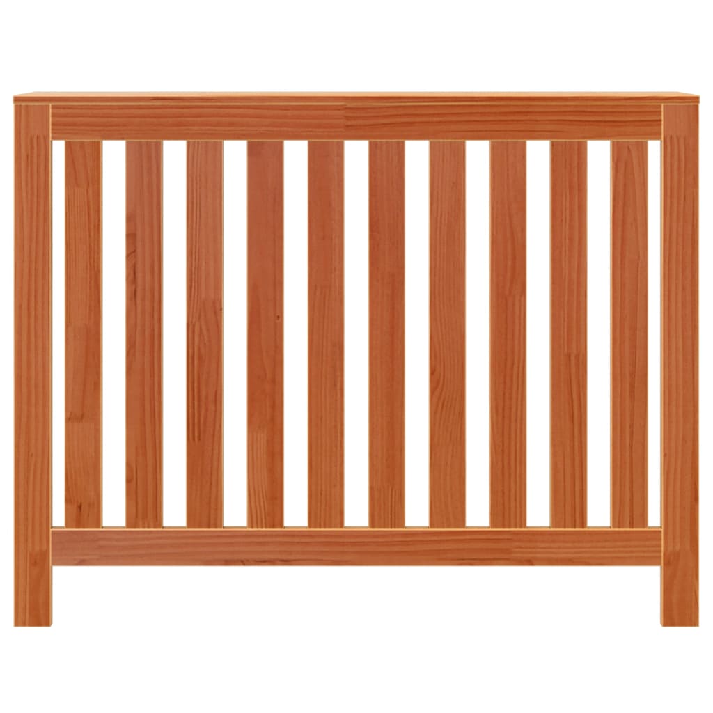 Radiatordeksel voksbrun 108,5x19x84 cm heltre furu
