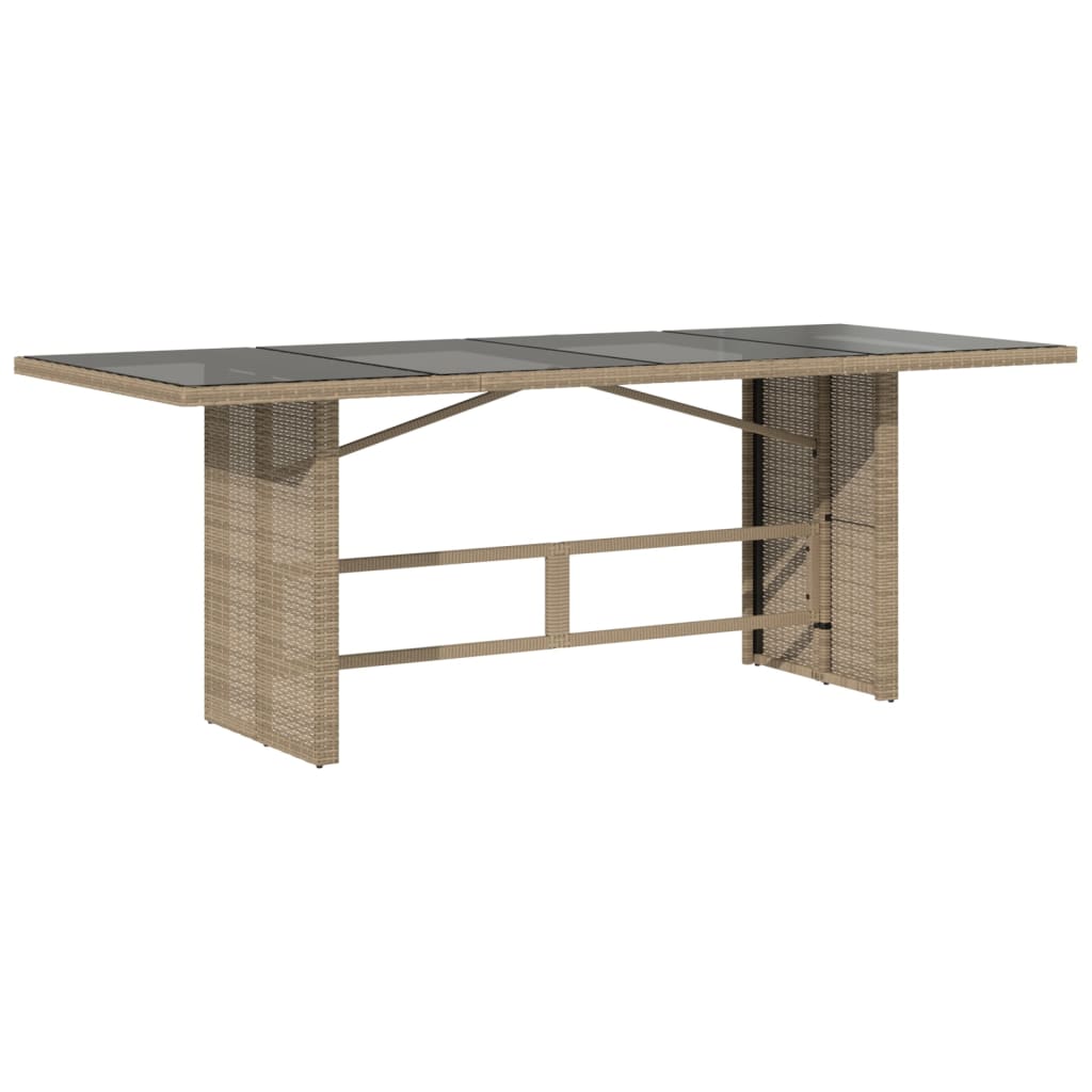 Hagespisegruppe med puter 9 deler polyrotting beige