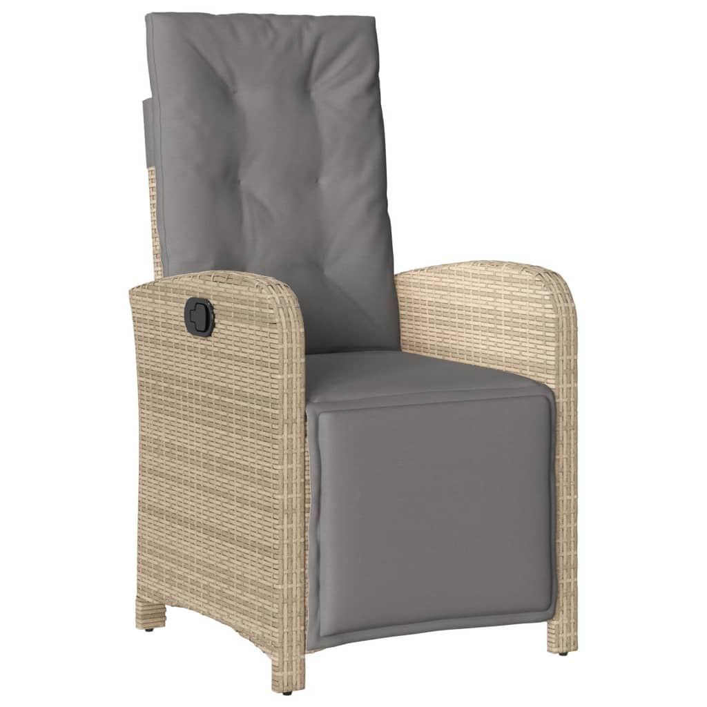 Hagespisegruppe med puter 9 deler polyrotting beige