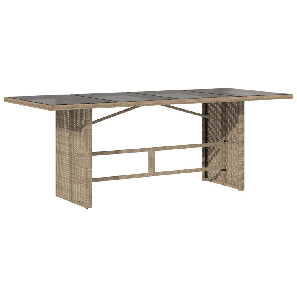 Hagespisegruppe med puter 9 deler polyrotting beige