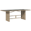 Hagespisegruppe med puter 9 deler polyrotting beige