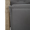 Hagespisegruppe med puter 9 deler polyrotting beige