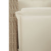 Bistrosett 3 deler med puter beige polyrotting