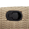 Bistrosett 3 deler med puter beige polyrotting