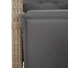 Bistrosett 3 deler med puter beige polyrotting