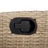 Bistrosett 3 deler med puter beige polyrotting