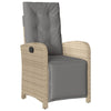 Hagespisegruppe med puter 5 deler polyrotting beige