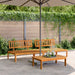 Hagesofa paller 2 stk heltre akasie