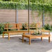 Hagesofa paller 2 stk heltre akasie