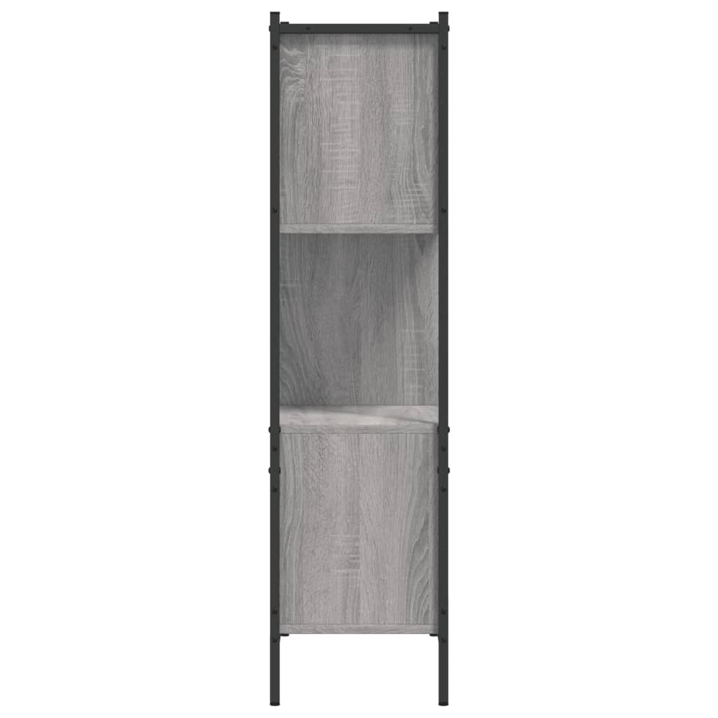 Bokhylle grå sonoma 72x28x109 cm konstruert tre