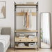 Garderobe med skuffer sonoma eik 89x39x184,5 cm konstruert tre