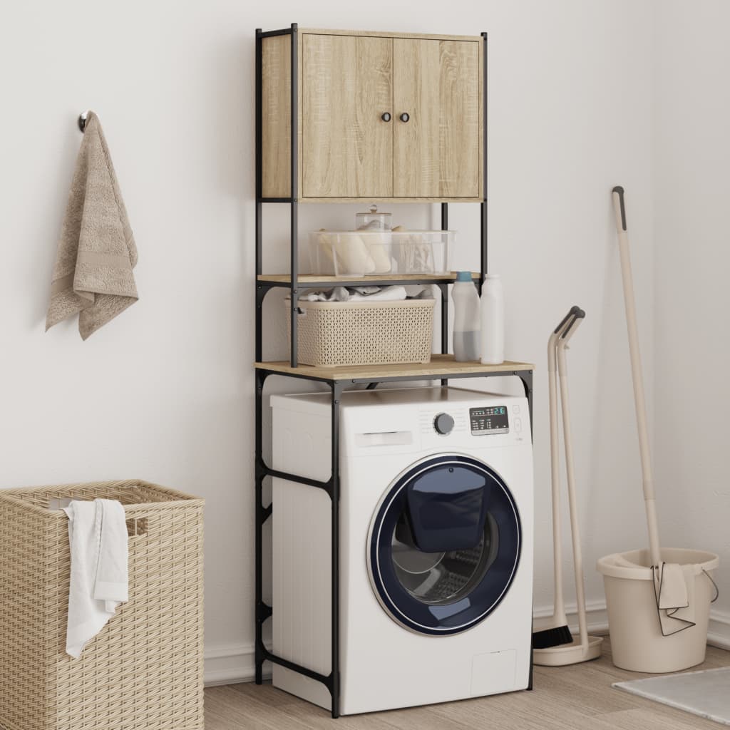 Vaskemaskinskap sonoma eik 68x48,5x194 cm