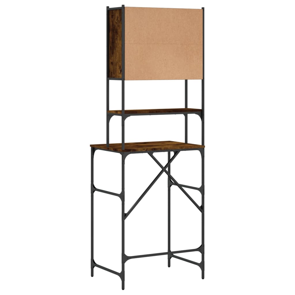 Vaskemaskinskap røkt eik 68x48,5x194 cm