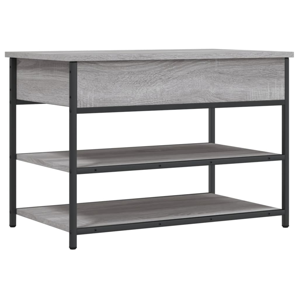 Skoskap grå sonoma 70x42,5x50 cm konstruert tre