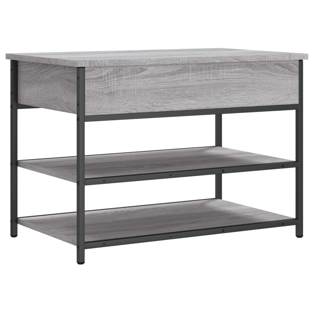 Skoskap grå sonoma 70x42,5x50 cm konstruert tre