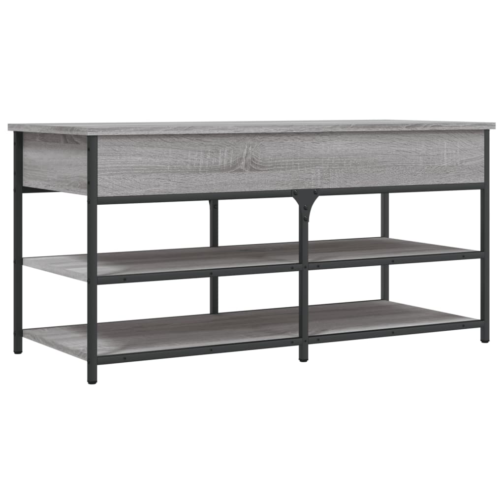 Skobenk grå sonoma 100x42,5x50 cm konstruert tre