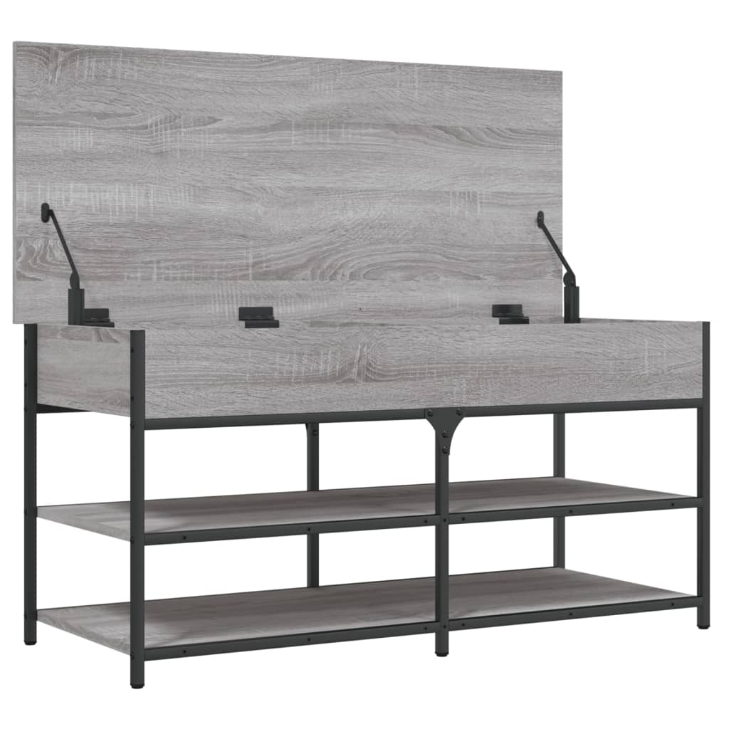 Skobenk grå sonoma 100x42,5x50 cm konstruert tre