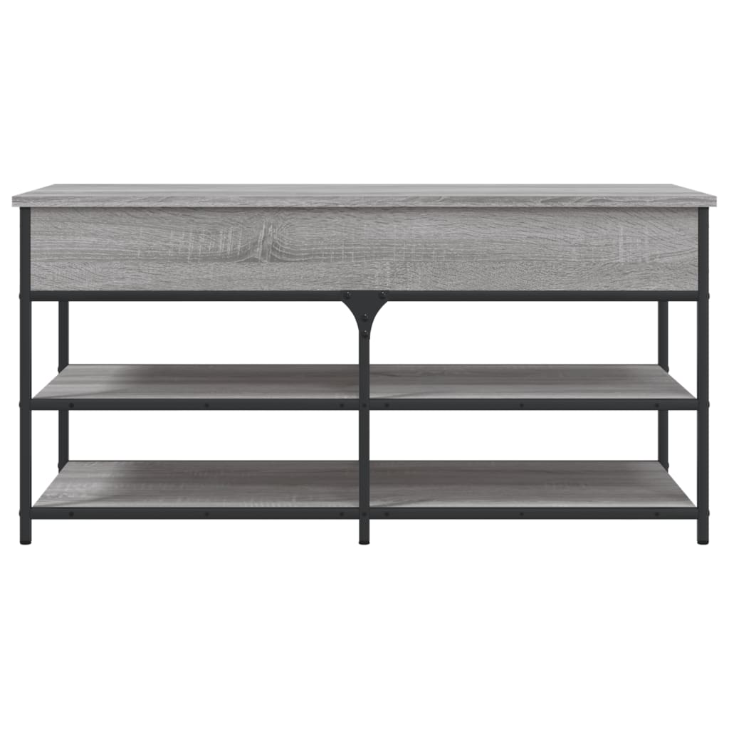 Skobenk grå sonoma 100x42,5x50 cm konstruert tre