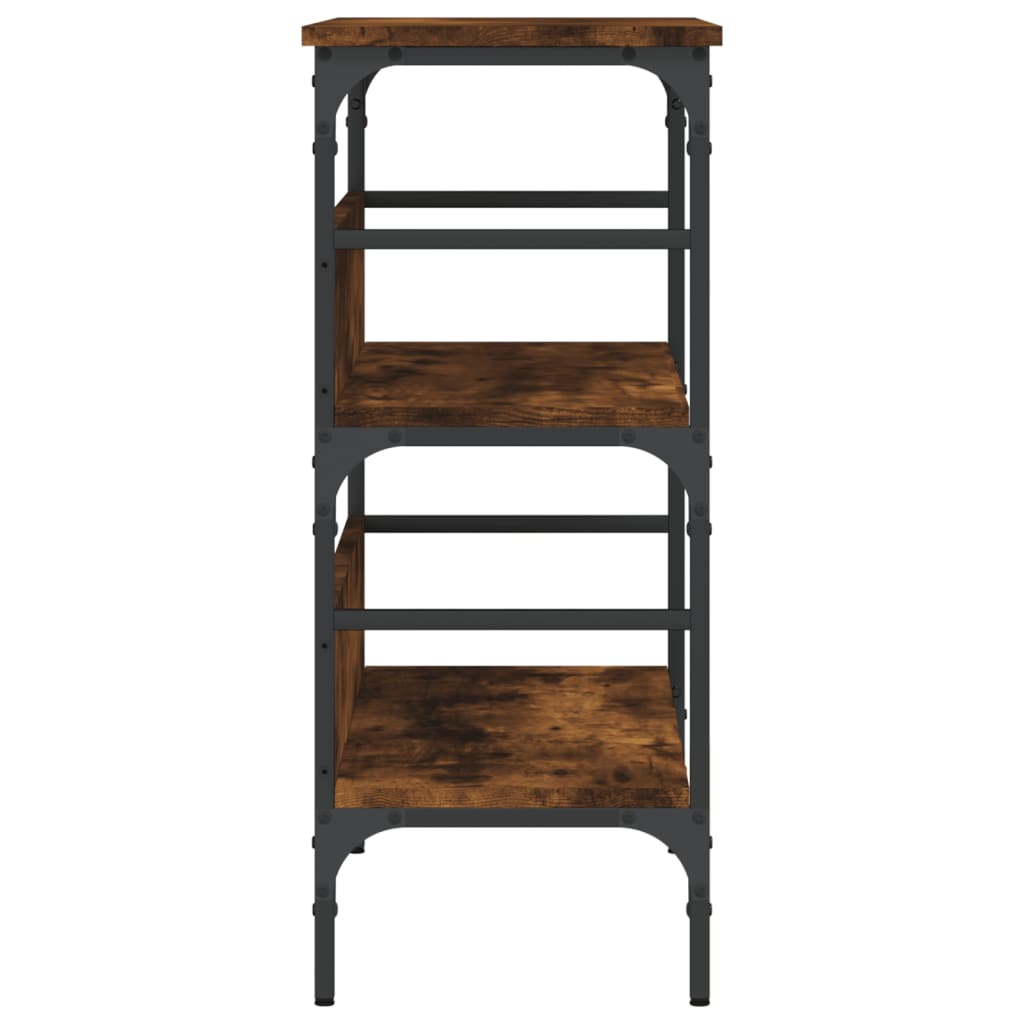 Konsollbord røkt eik 75x32x75 cm konstruert tre